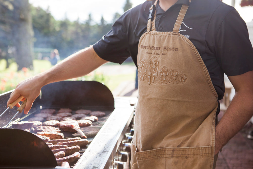 Northstar Bison Grill Master Apron grilling buffalo beef duck cloth pockets buckle neck strap pouches stampede 
