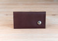 Load image into Gallery viewer, Bison Leather Checkbook Cover w/Nickel