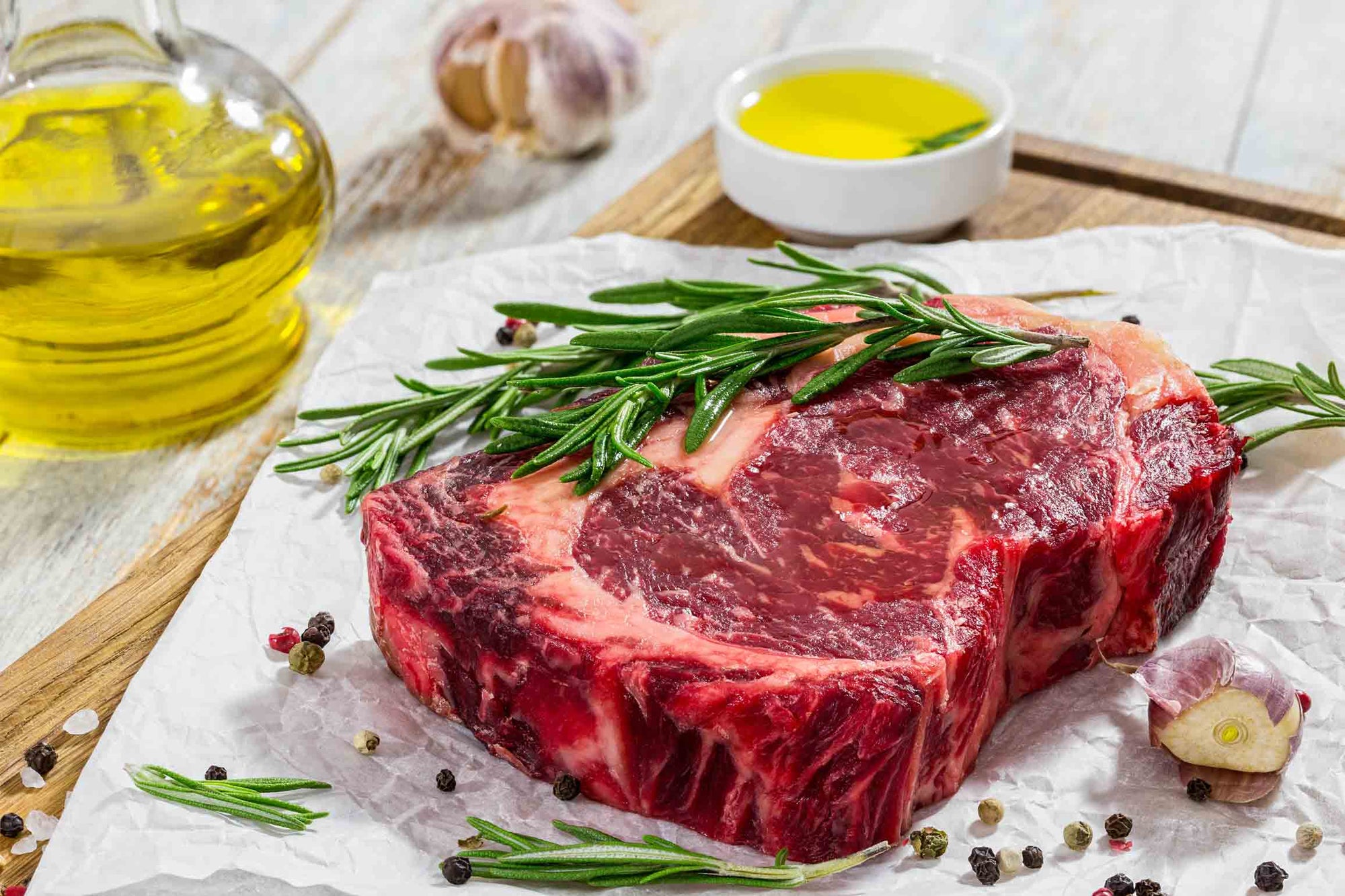 regenerative 100% grass fed beef steaks aged prime good fat tender Northstar Bison non-GMO humane harvest celiac Crone's gut health grill bbq cattle cow steer marbling ribeye filet mignon new york strip top sirloin chef approved sear cast iron skill pan