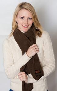 bison fleece scarf Northstar luxury luxurious buffalo wool ladies women womens gift idea present warmth fireplace brown gold