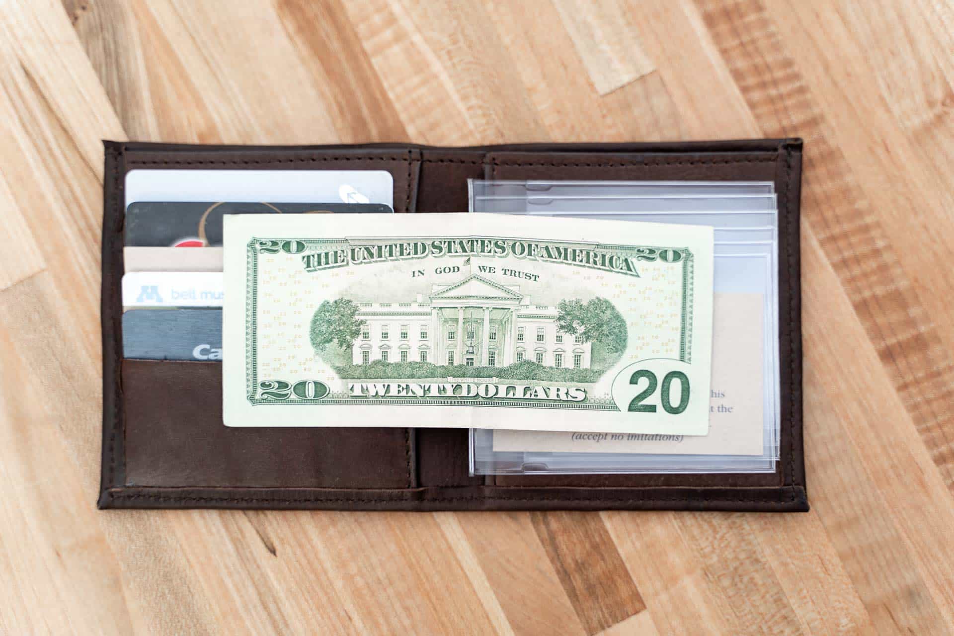 Bison Leather Hipster Wallet