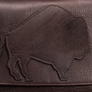 Silhouette Bison Leather Purse