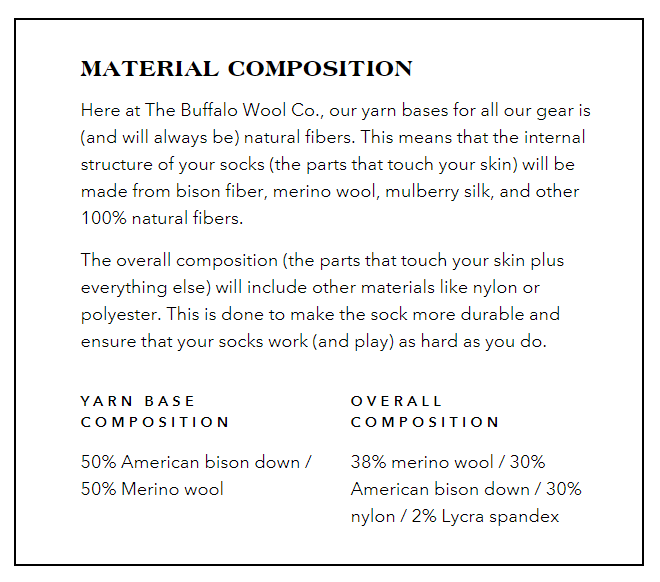 Trekker Bison Boot Sock