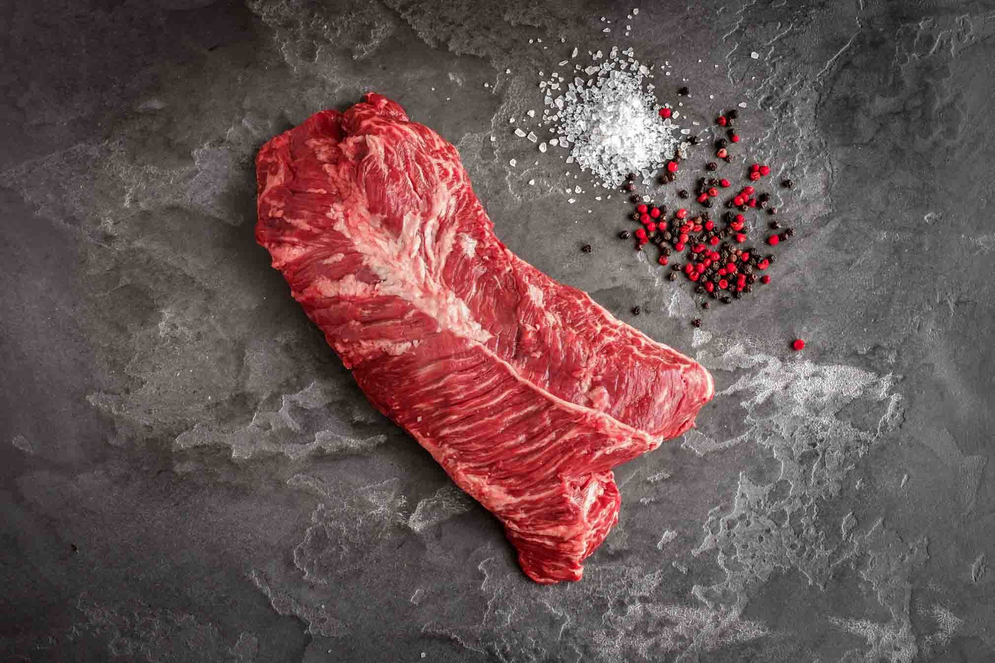northstar bison 100% grass fed beef non gmo beef meat healthy living hanger steak