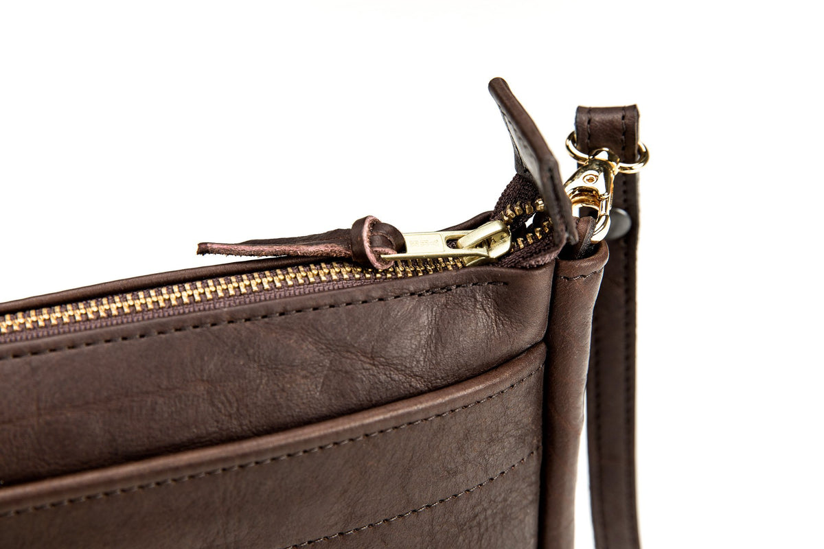 KW Bison Leather Purse - Cross Body