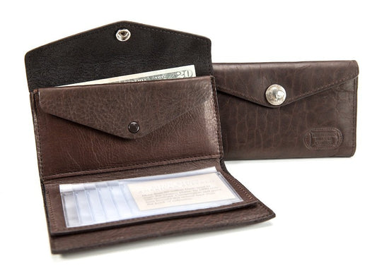 Bison Leather French Clutch