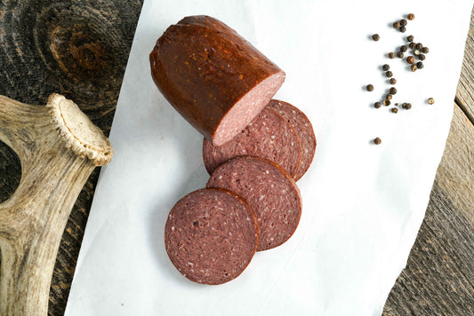 summer sausage northstar bison elk meat healthy living non-gmo no msg elk round roast 100% grass fed low histamine meats 